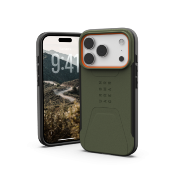 UAG Civilian MagSafe vāciņš iPhone 17 Pro – olīvzaļš un oranžs | Phone Case Cover