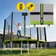 4Fizjo CLASSIC bērnu dārza batuts, 374 cm (12FT), zaļš/melns