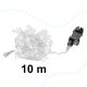Ikonka Snowflake LED String Lights 10m 100LED, Cold White
