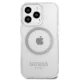 Чехол Guess Metal Outline MagSafe для iPhone 13 / 13 Pro - Серебристый