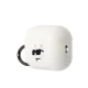 Karl Lagerfeld AirPods Pro 2 Case Silicone Choupette Head 3D, White