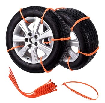 Pretslīdēšanas lentes 10gab oranža | Anti-slip bands 10pcs orange