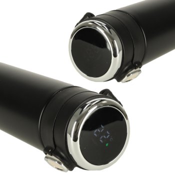 Insulated Travel Mug with LED Temperature Display 12oz, Black