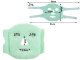 Cooling Gel Face Mask Relaxing Face Compress, Green