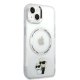Karl Lagerfeld Transparent Case for iPhone 14 Plus with MagSafe