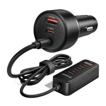 Автомобильное зарядное устройство Orico ChargeClip 108W 6 портов - Черный
