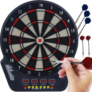 Electronic Darts Game Throwing Small Missiles to Target, 43x51,5cm