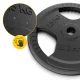Čuguna svaru diski 4FIZJO 2 x 2,5 kg (26 mm)