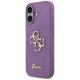 Guess Fixed Glitter Big 4G Case for iPhone 17 Purple