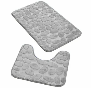 Коврик для ванной комнаты, Комплект из 2 шт., Серый | Bathroom Mat