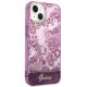 Guess vāciņš iPhone 14 Plus Porcelain Collection fuksijas krāsā