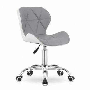 Leobert Avola Eco-Leather Office Chair, Grey/White