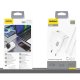 Dudao A28C 45W GaN sienas lādētājs + USB-C kabelis – balts