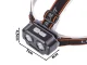 Налобный фонарь LED XHP30 SMD с аккумулятором, модель SQ-803