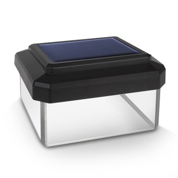 GreenBlue GB125 LED solārā lampa stabam, 60x40mm, melna