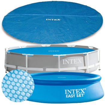 Intex 28012 solārais baseina pārsegs, 366 cm, zils