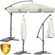 Salokāms dārza lietussargs, saulessargs, 6 segmentu, bēšs, 300cm | Folding Garden Umbrella