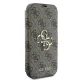 Apple iPhone 16 Pro Max 6.9\" Guess 4G Metal Logo Book Case Cover, Brown