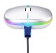 Беспроводная RGB LED оптическая мышь с аккумулятором Bluetooth, rose gold