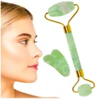 Iso Trade Nefrīta sejas masieris un Gua Sha akmens, zaļš