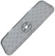 Silicone Sink Mat with Drain Grooves, 36.5×14 cm, Grey