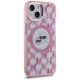 Karl Lagerfeld iPhone 15 Case IML Monogram Karl & Choupette MagSafe, Pink