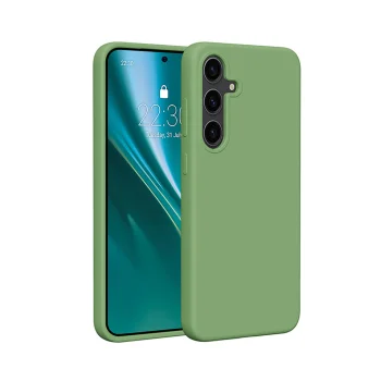 Etteri Silicone Case vāciņš Samsung Galaxy S25 Plus, Gaiši zaļš