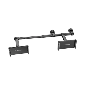 Wozinsky WTHBK1 dubultais auto pagalvja turētājs telefoniem un planšetdatoriem 4.7-11", melns