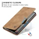 Samsung Galaxy A55 ( SM-A556B/DS ) CASEME Wallet Magnetic Leather Case Cover, Brown | Telefona Vāciņš Maciņš...
