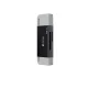USB un USB-C 3.0 atmiņas karšu lasītājs Devia EL240 2-in-1, melns