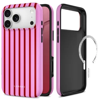 Чехол Tech-Protect Lamano MagSafe для iPhone 18 Pro / 17 Pro, розово-красный