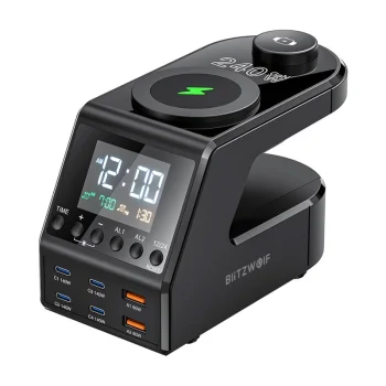Uzlādes stacija ar modinātāju Blitzwolf BW-FW10 240W 6 porti