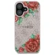 Vāciņš Guess iPhone 16 6.1\" 4G Flowers Print MagSafe, rozā
