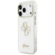 Guess IML 4G Script metāla vāciņš iPhone 17 Pro – balts | Phone Case Cover