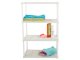 Storage Organizer Shelf for Bathroom Kitchen Laundry Room 64x41x22 cm, White