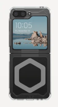 Samsung Galaxy Z Flip 5 ( SM-F731B/DS ) UAG Plyo MagSafe Hard Case Cover, Transparent Gray | Чехол Кейс...