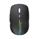 Bezvadu pele Wozinsky WMGK-1132 ar RGB apgaismojumu, melna
