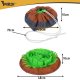 Purlov Snuffle Mat for Dogs Educational Puzzle Toy 48x48 cm, brown green