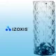 Izoxis kristāla lampa ar rožu projektoru, caurspīdīga