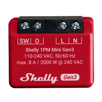 Shelly 1PM Mini Gen3 Smart Controller with Power Metering