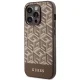 Чехол Guess для iPhone 14 Pro GCube Stripes MagSafe, коричневый