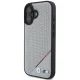 BMW iPhone 16 чехол M Perforated Tricolor Line MagSafe, серый