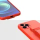 Силиконовый чехол Rope Case с ремешком для iPhone 12 Pro, светло-синий