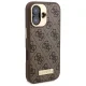 Guess iPhone 16 Plus Case 4G Logo Plate MagSafe, Brown