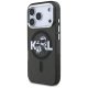 Чехол Karl Lagerfeld IML Glitter MagSafe для iPhone 17 Pro Черный
