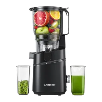 Шнековая соковыжималка AMZCHEF SJ-036CBK 250 Вт, 2.5 л, черная
