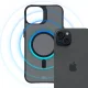 3mk iPhone 15 Plus Case Smoke MagCase, Semi-Transparent