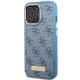 Guess iPhone 14 Pro vāciņš 4G Logo Plate MagSafe, zils