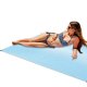 Пляжный коврик антипесок XXL 200x200см, синий