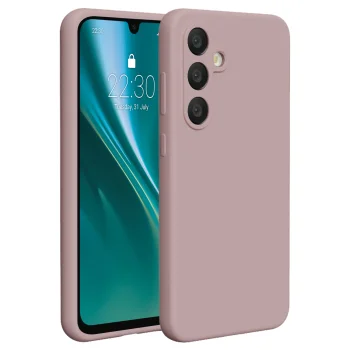Etteri Silicone Case vāciņš Samsung Galaxy A36 5G, gaiši rozā